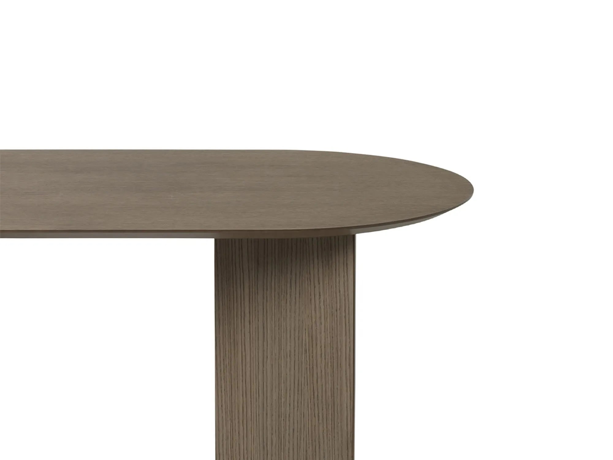 Mingle Tischplatte oval 220 cm in Dunkelbraun präsentiert im Onlineshop von KAQTU Design AG. Tischsystem Einzelteile ist von Ferm Living