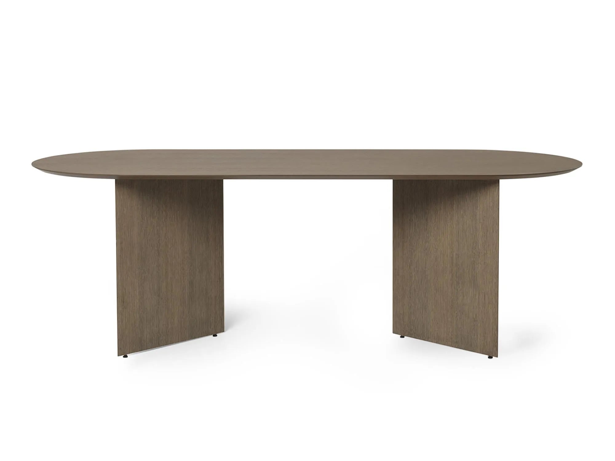 Mingle Tischplatte oval 220 cm in Dunkelbraun präsentiert im Onlineshop von KAQTU Design AG. Tischsystem Einzelteile ist von Ferm Living