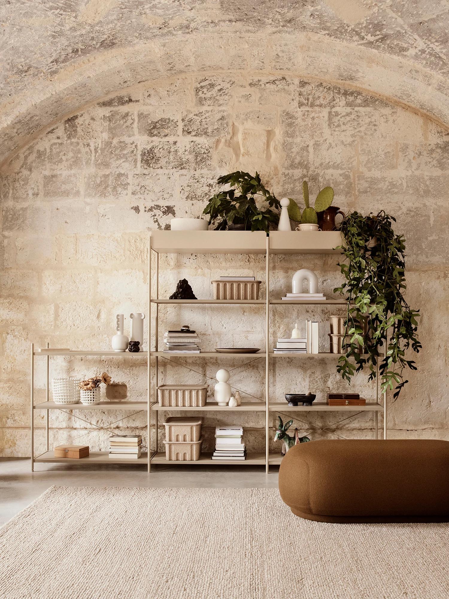 Punctual shelf system - cross bars
