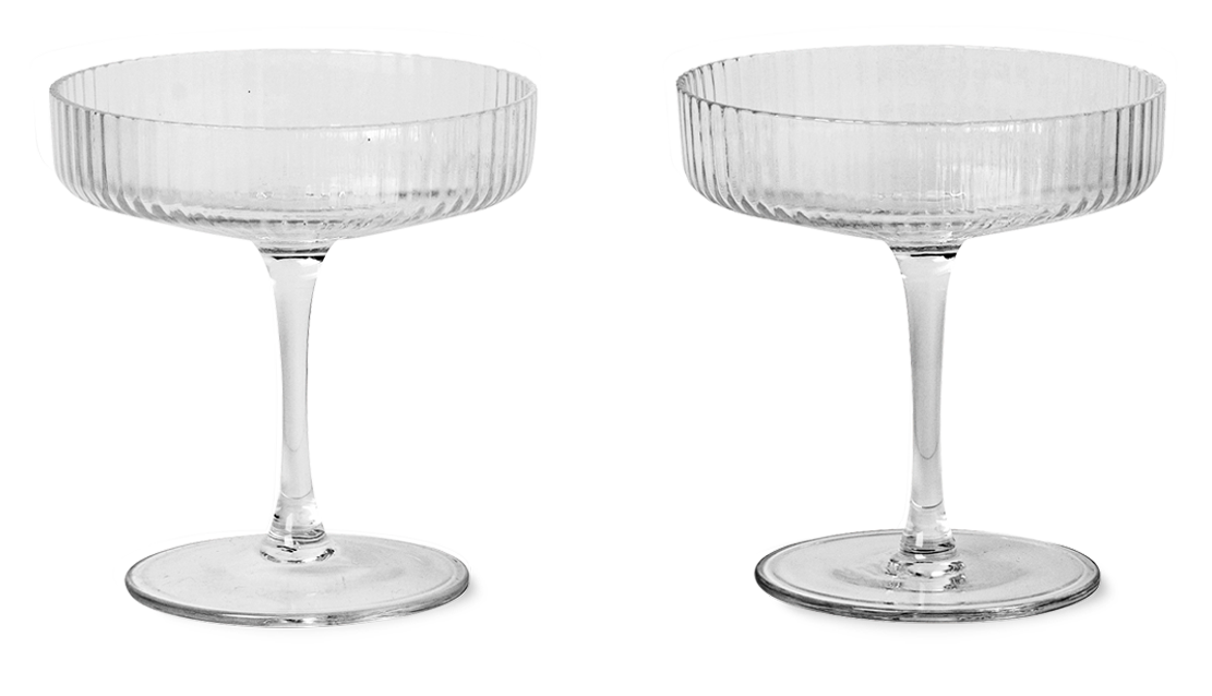 Ripple Champagnerglas 2er Set - KAQTU Design