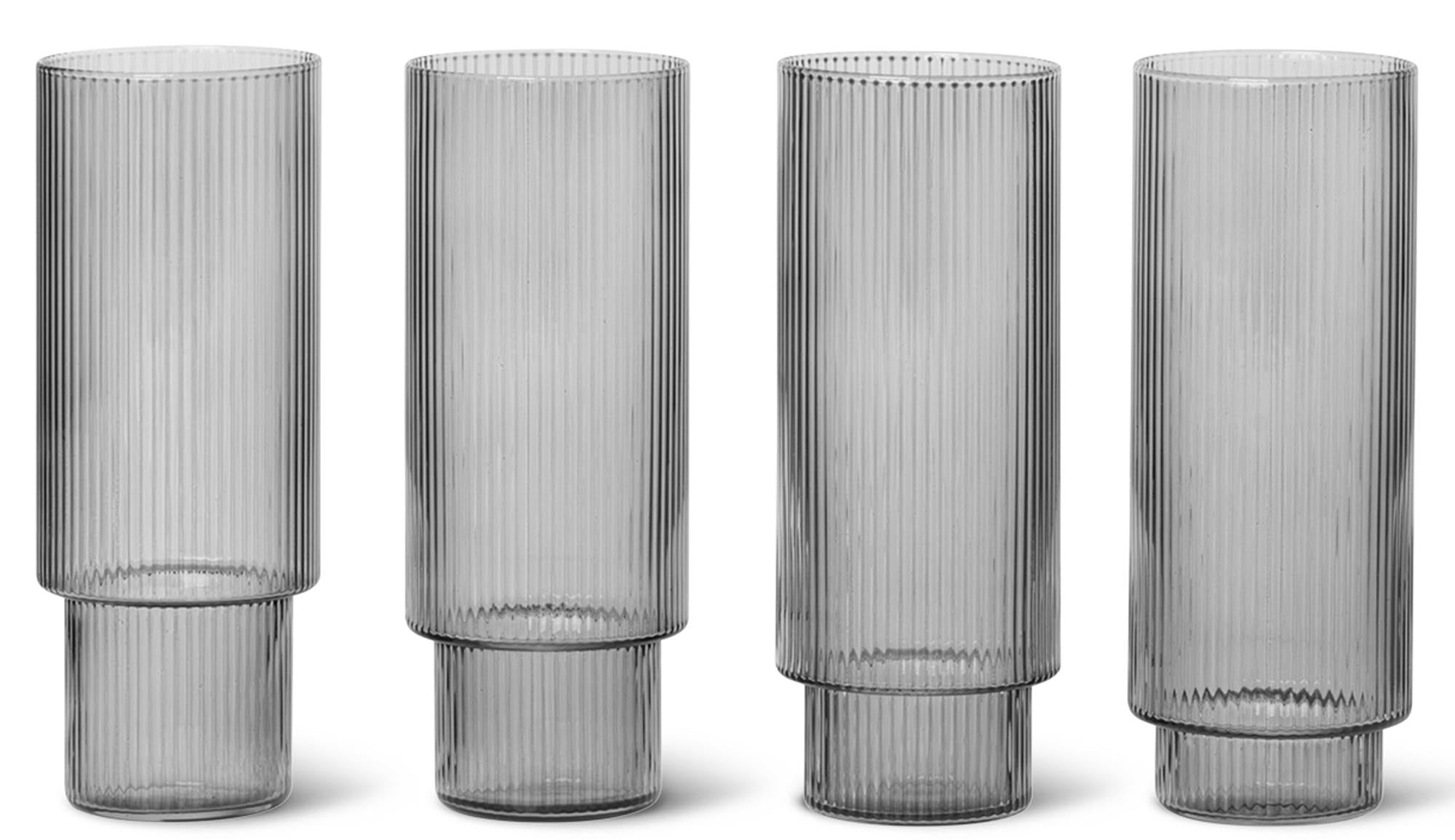 Ripple Longdrink Gläser 4er Set