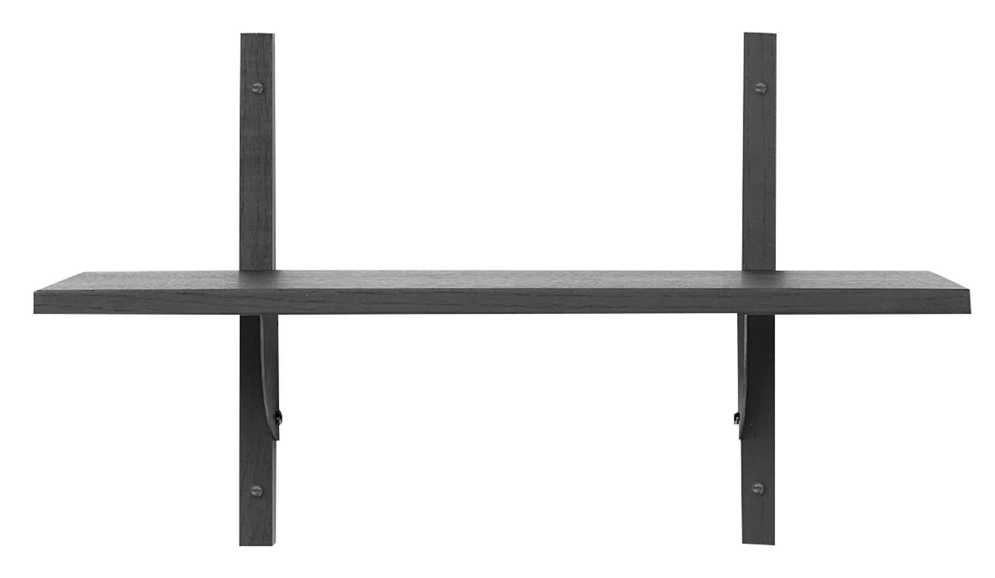 Sector Wandregal in Schwarz / Schwarzes Messing präsentiert im Onlineshop von KAQTU Design AG. Wandregal ist von Ferm Living