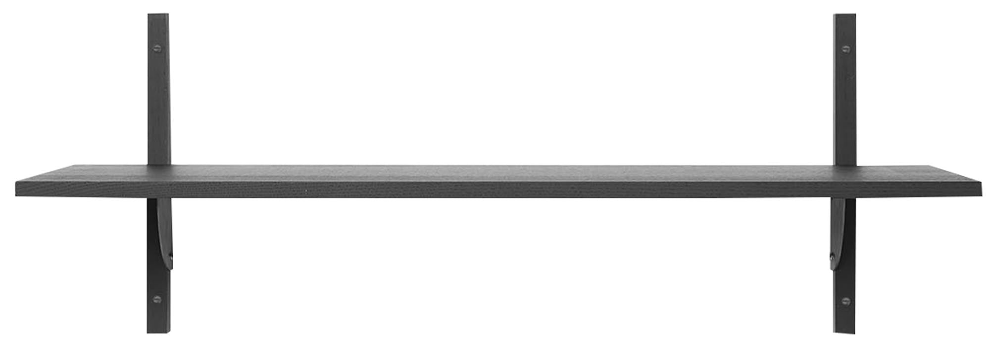 Sector Wandregal in Schwarz / Schwarzes Messing präsentiert im Onlineshop von KAQTU Design AG. Wandregal ist von Ferm Living