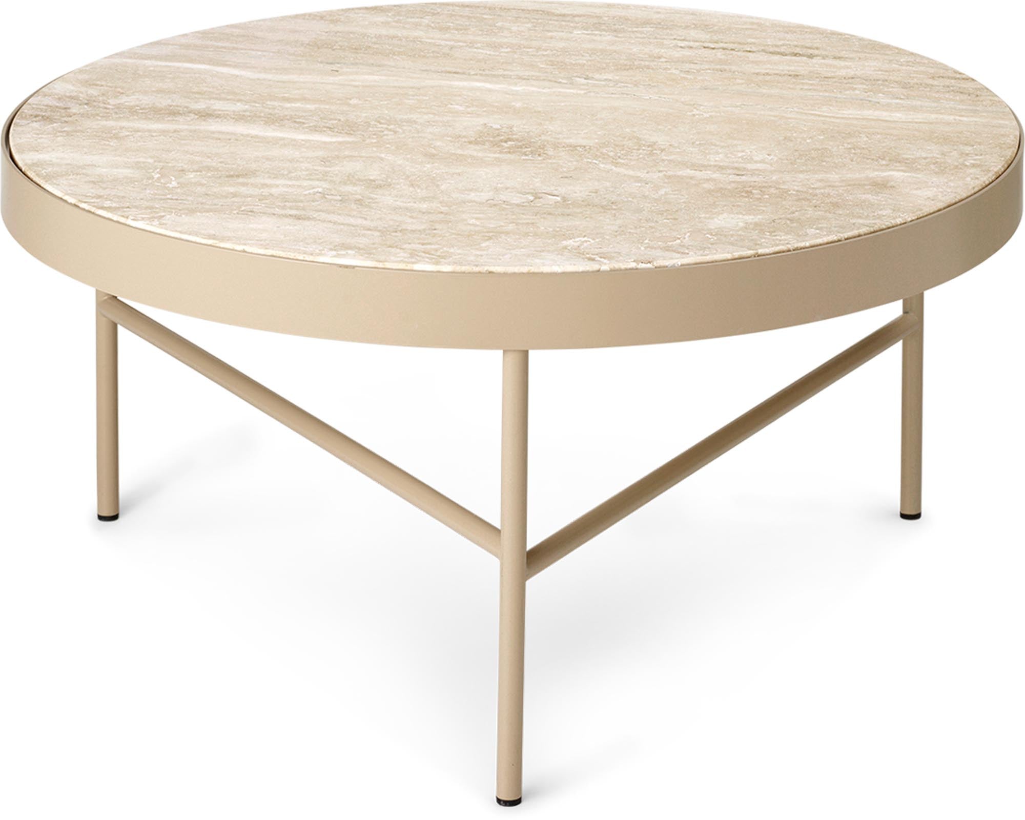 Travertine Beistelltisch