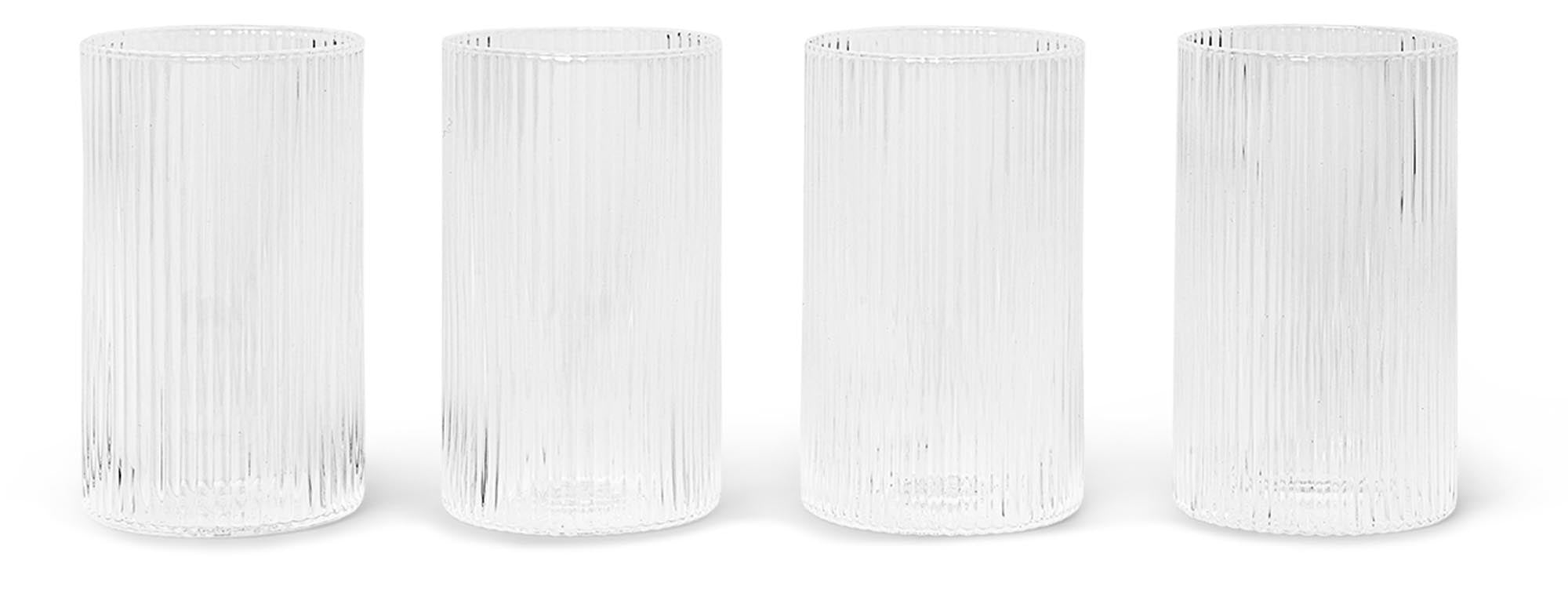 Ripple Glas (Gerillt) 4er Set