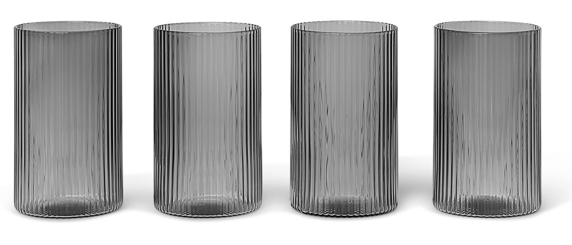 Ripple Glas (Gerillt) 4er Set