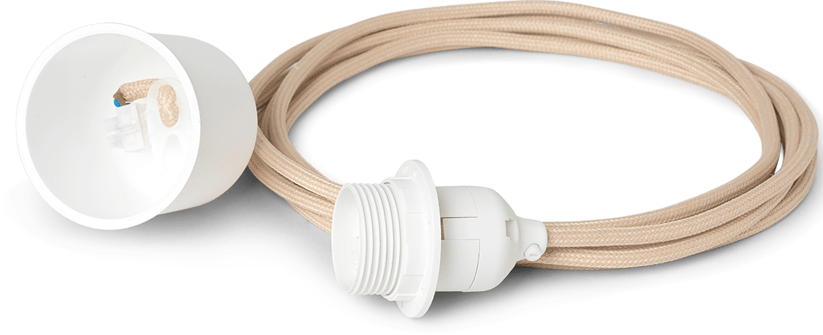 Kabel / Lampenfassung für- Pendelleuchte 2 m in Sand präsentiert im Onlineshop von KAQTU Design AG. Kabel / Lampenfassung ist von Ferm Living