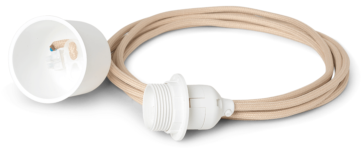 Kabel / Lampenfassung für- Pendelleuchte 4 m in Sand präsentiert im Onlineshop von KAQTU Design AG. Kabel / Lampenfassung ist von Ferm Living