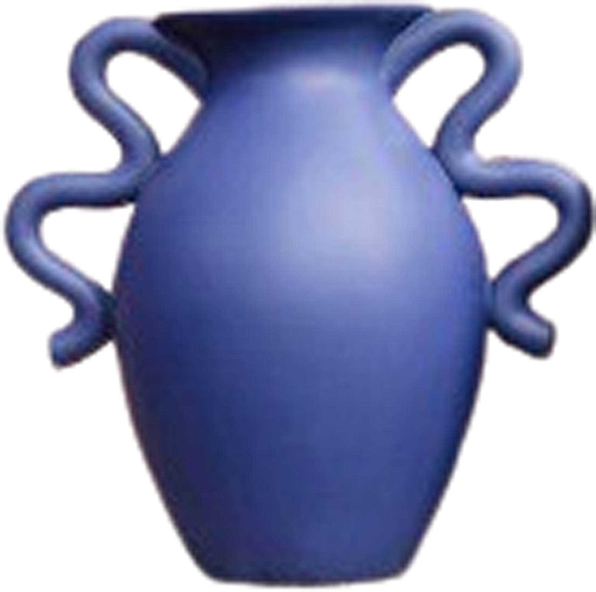 Verso Vase in Blau präsentiert im Onlineshop von KAQTU Design AG. Vase ist von Ferm Living
