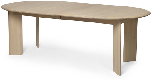 Bevel Tisch, ausziehbar x2 in Weiss präsentiert im Onlineshop von KAQTU Design AG. Esstisch ist von Ferm Living