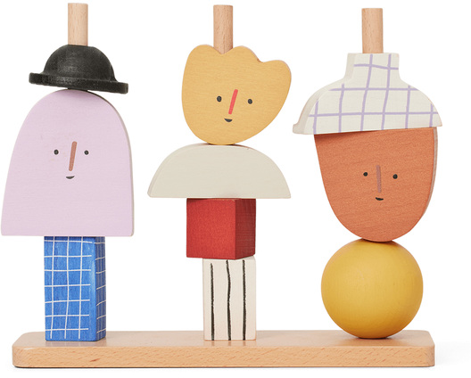 Character Stapelblöcke in Multicolor präsentiert im Onlineshop von KAQTU Design AG. Spiele Kids ist von Ferm Living