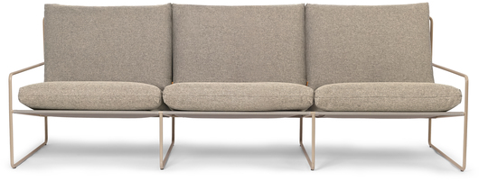 Desert 3-seater Dolce in Braun / Kaschmir präsentiert im Onlineshop von KAQTU Design AG. 3er Sofa ist von Ferm Living