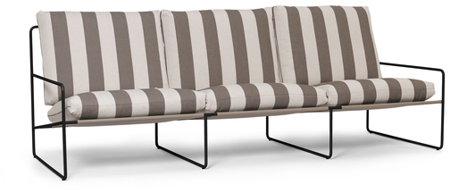 Desert 3-seater Dolce in Braun / Weiss / Schwarz präsentiert im Onlineshop von KAQTU Design AG. 3er Sofa ist von Ferm Living