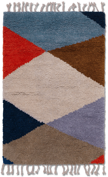 Harlequin Teppich in Multicolor präsentiert im Onlineshop von KAQTU Design AG. Teppich ist von Ferm Living
