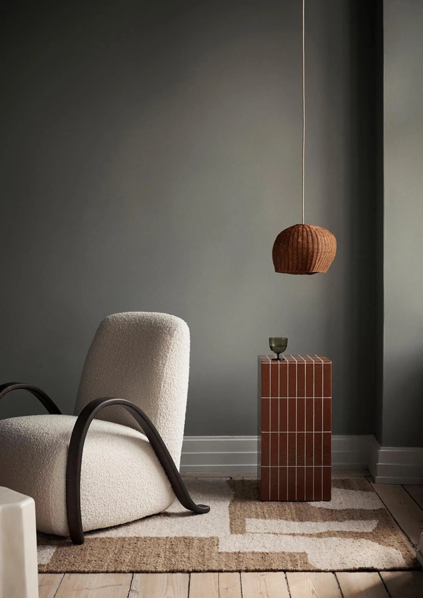 Eleganter Drape Lampenschirm Klein von Ferm Living in modernem Design.
