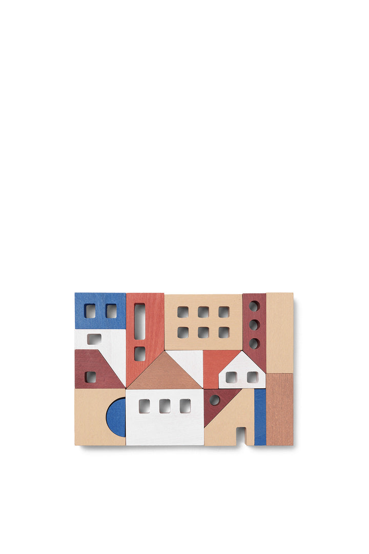Little Architect Blocks in Multi präsentiert im Onlineshop von KAQTU Design AG. Figuren / Objekte Kids ist von Ferm Living