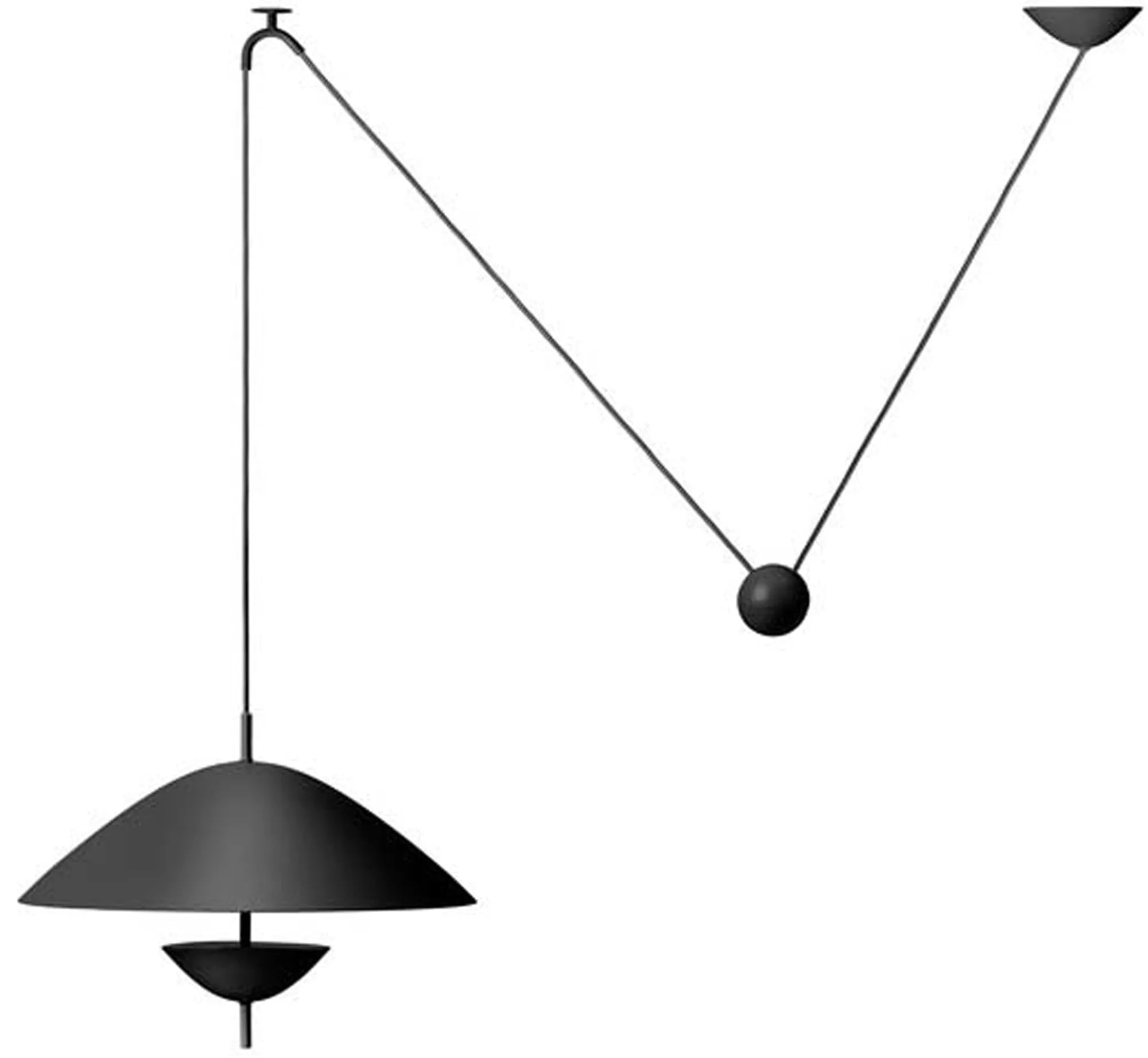 Die Lod-Pendelleuchte von Ferm Living vereint stilvolles Design mit Funktionalität. Aus hochwertigem Eisen gefertigt, bietet sie vielseitige Oberflächen und eine einladende Lichtatmosphäre für Wohn- und Arbeitsräume.