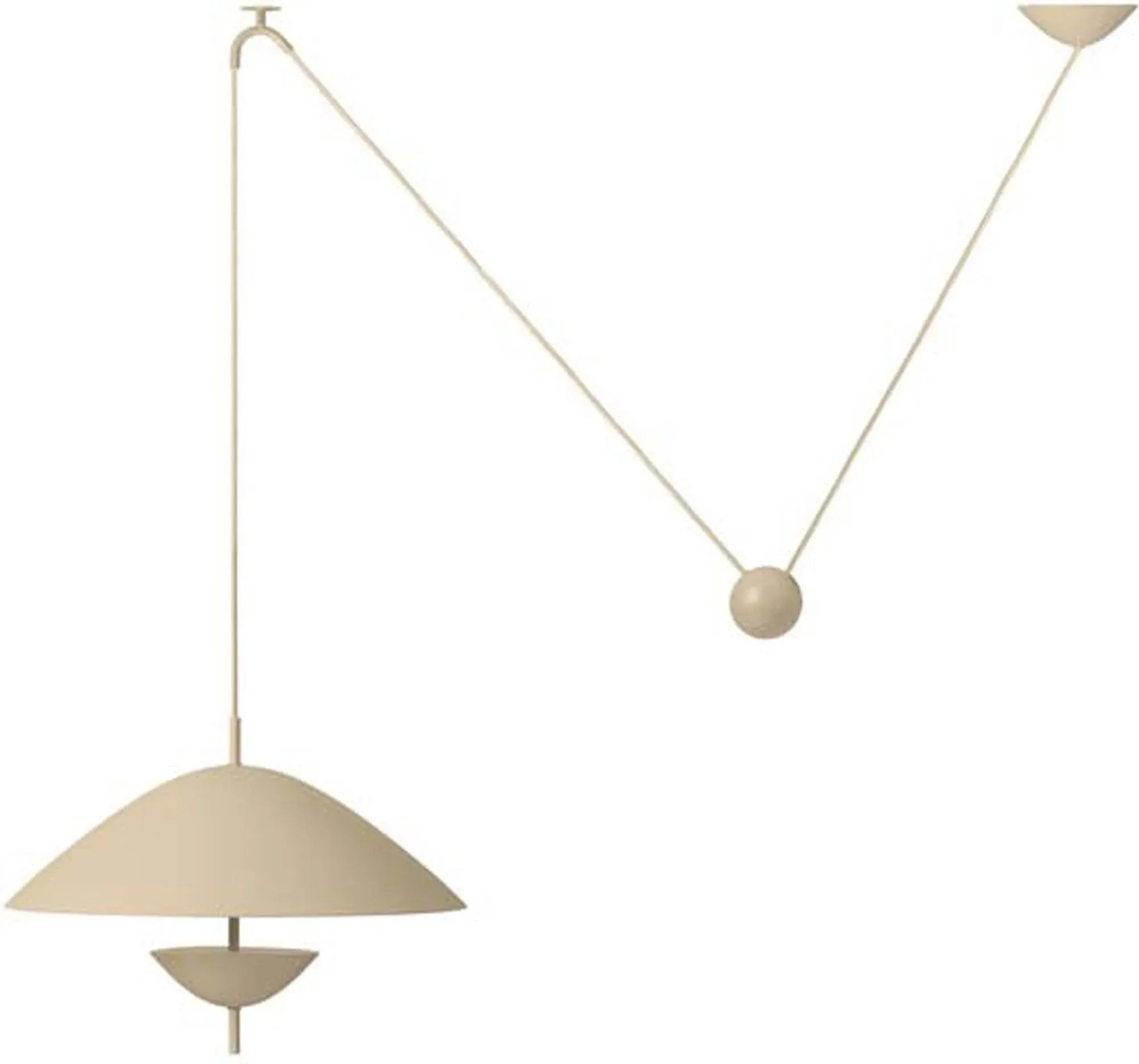 Stilvolle Lod-Pendelleuchte von Ferm Living aus hochwertigem Eisen.