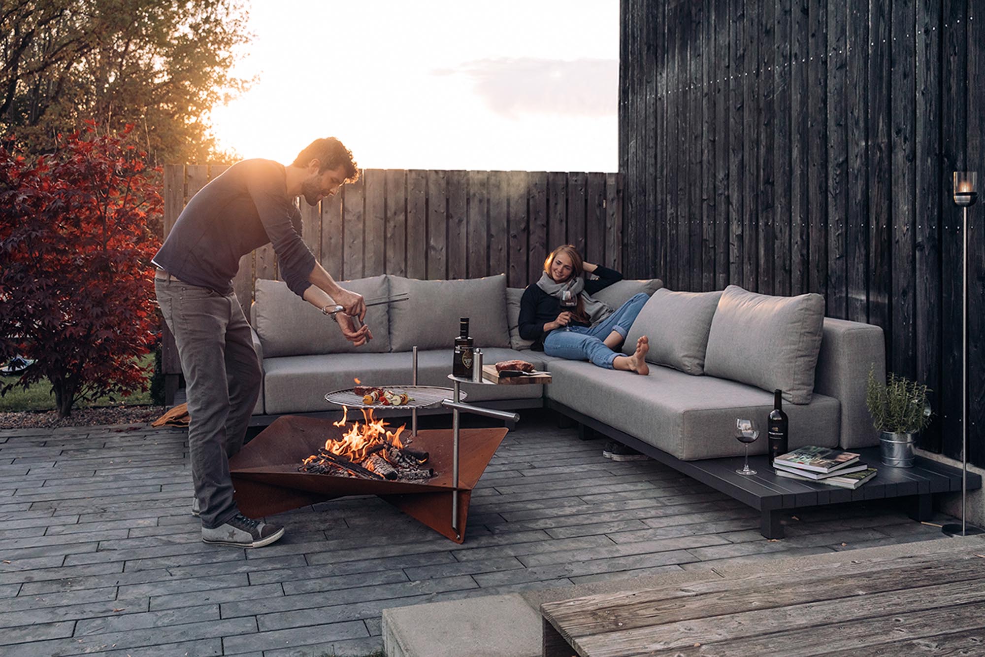 Triple 120 fire bowl