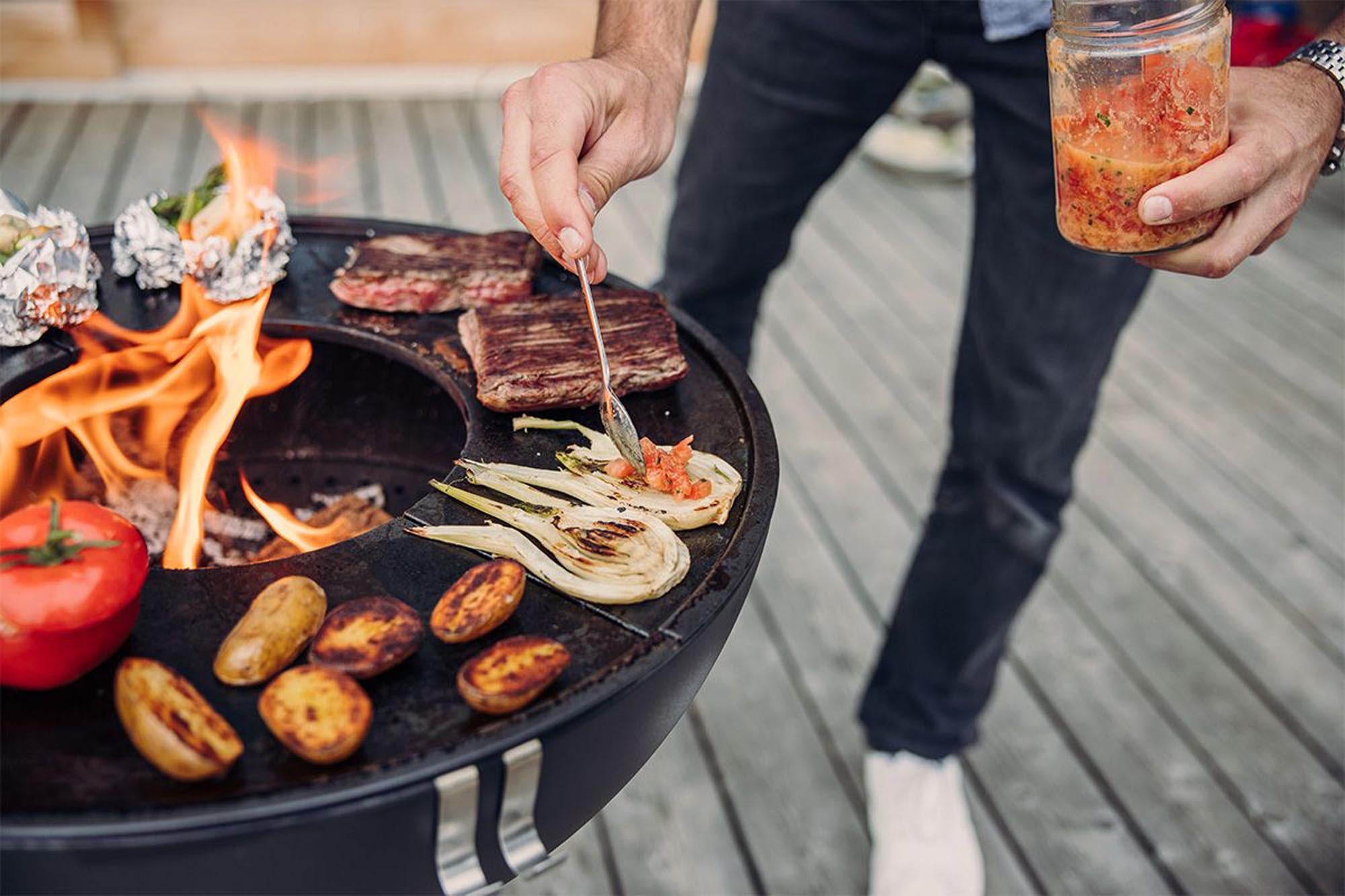 Bowl 57 Plancha-grill set high