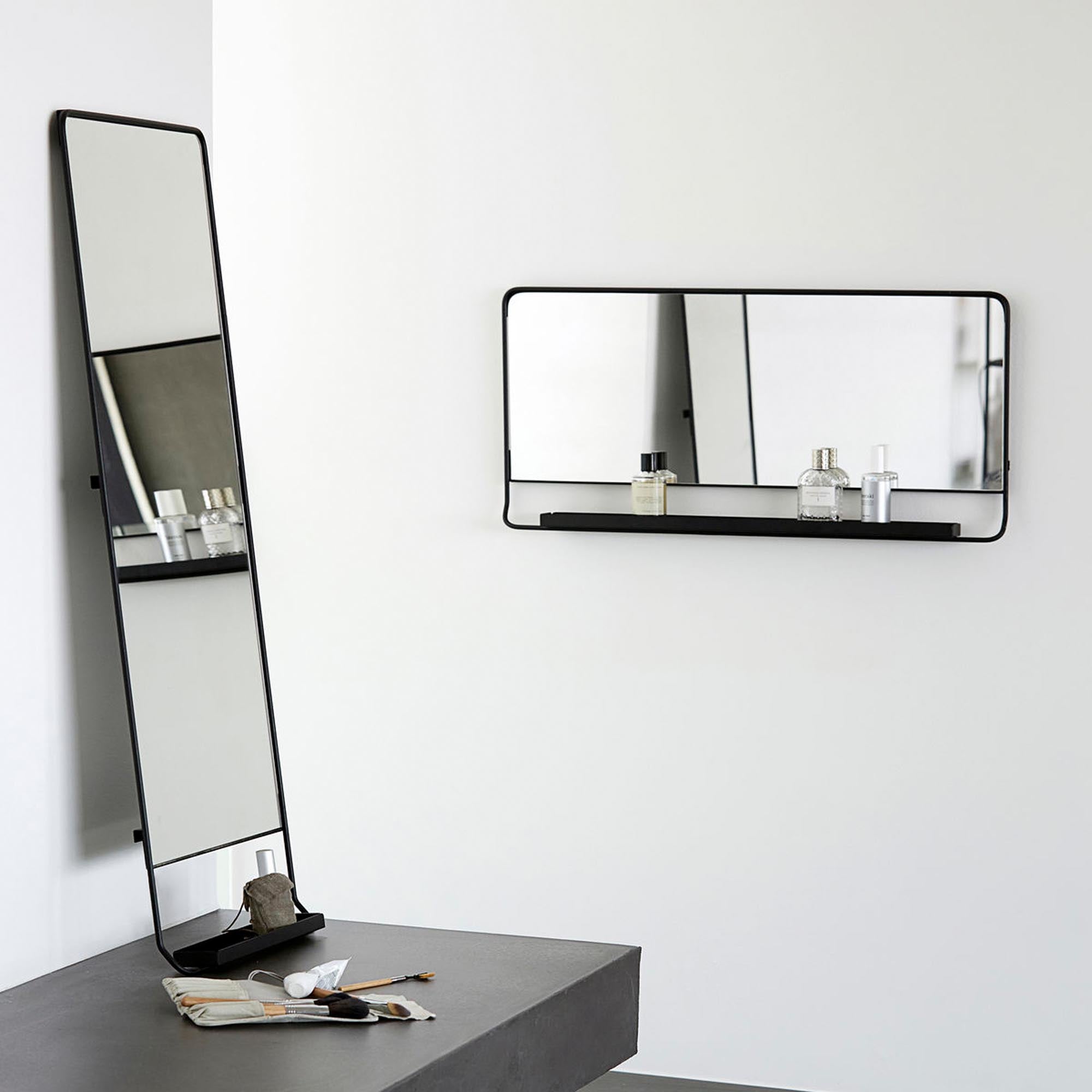Mirror with shelf, chic
