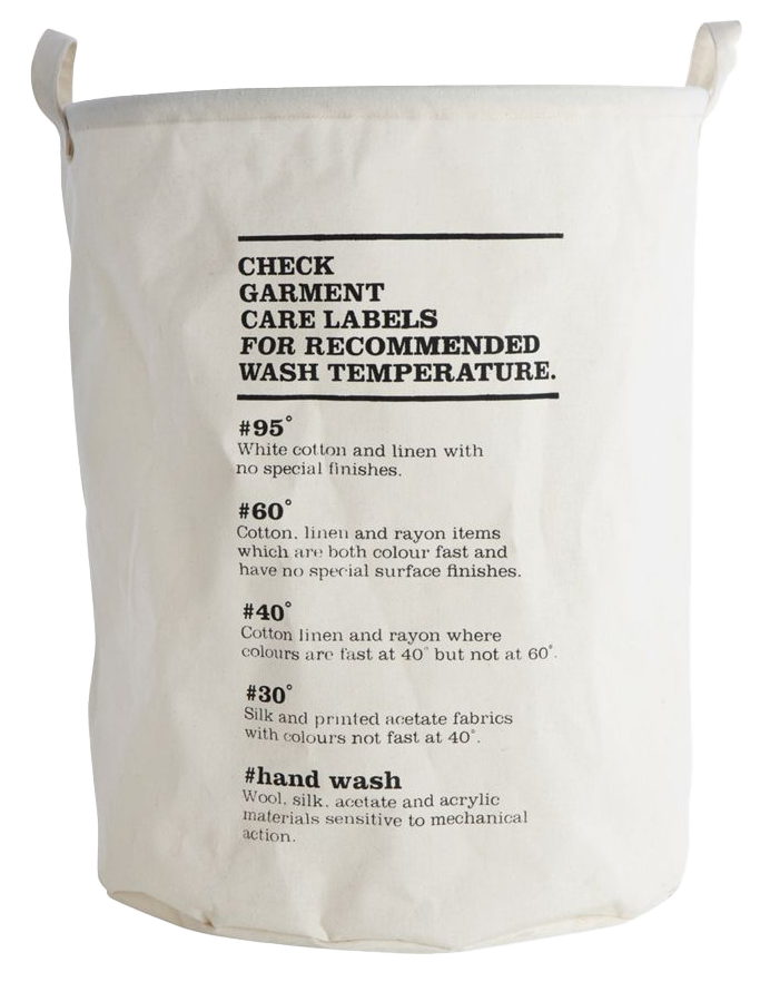 Wäschesack, Wash Instructions - KAQTU Design