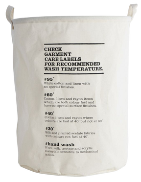 Wäschesack, Wash Instructions - KAQTU Design