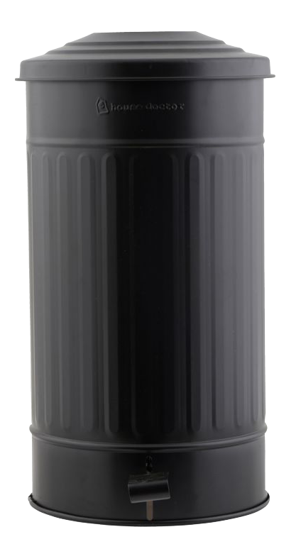 Mülleimer in Mattschwarz präsentiert im Onlineshop von KAQTU Design AG. Mülleimer ist von House Doctor