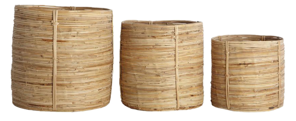 Korb Chaka in Natur präsentiert im Onlineshop von KAQTU Design AG. Aufbewährungskörbe ist von House Doctor