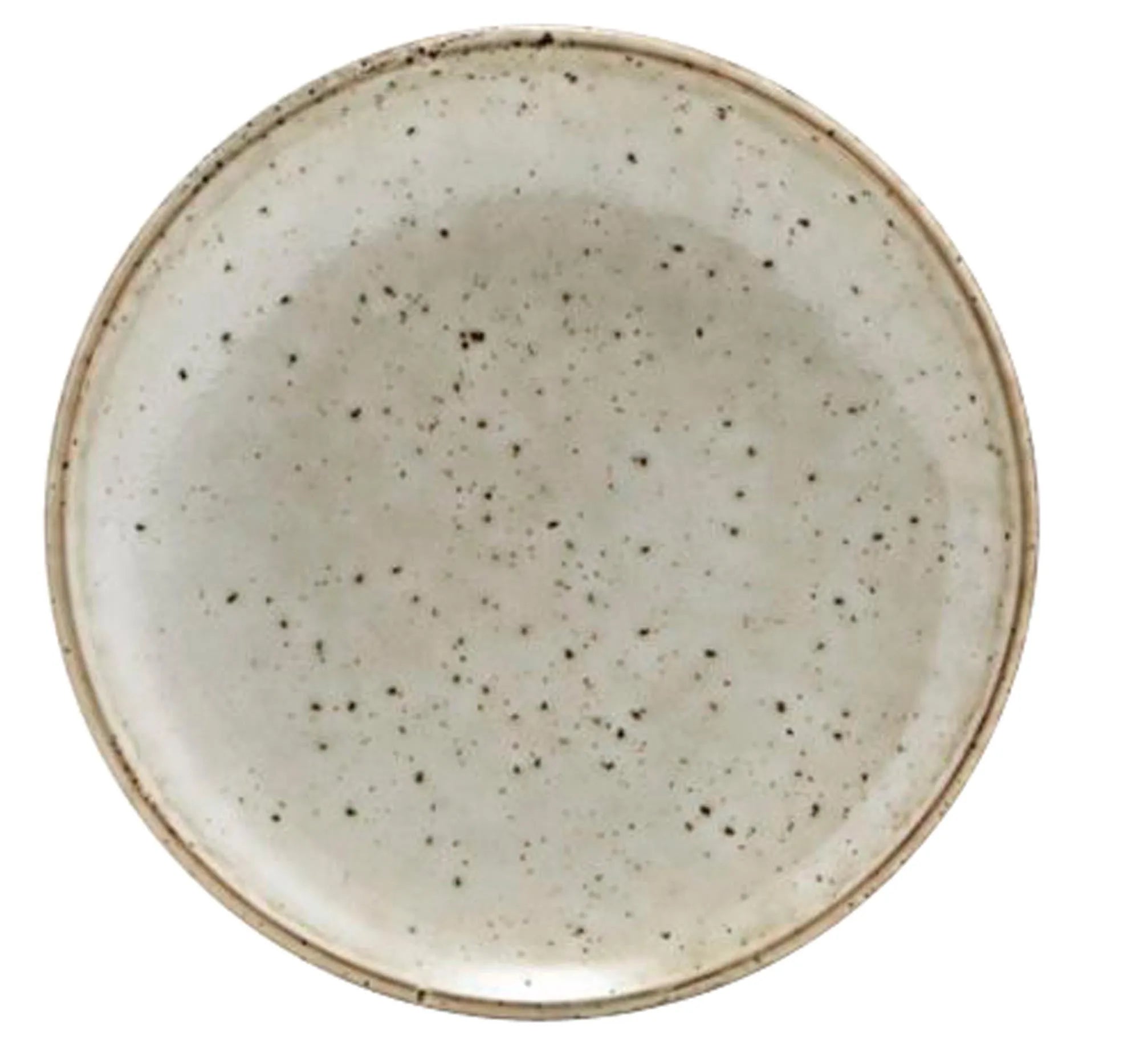 Rustikaler Steingut-Kuchenteller von House Doctor, ideal für einladende Tischdekoration. Nicht spülmaschinenfest, Ø 15,2 cm.