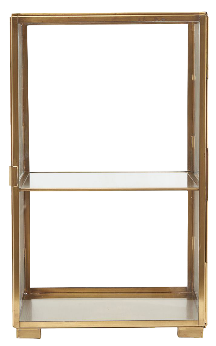 Schrank Glass in Messing präsentiert im Onlineshop von KAQTU Design AG. Schrank ist von House Doctor