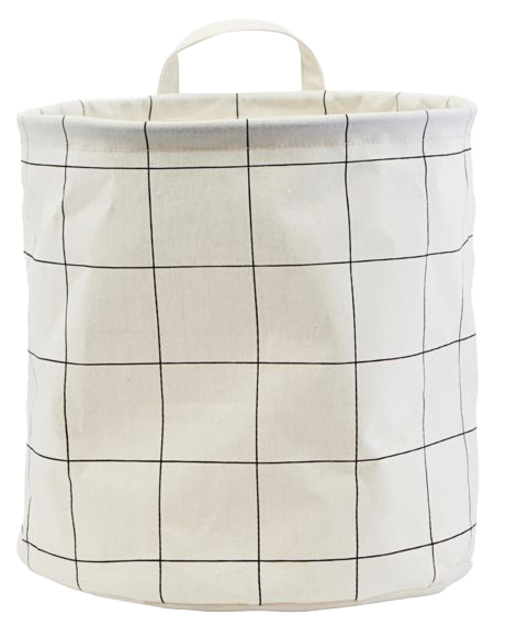 Aufbewahrung, Squares in Schwarz/Weiss präsentiert im Onlineshop von KAQTU Design AG. Tasche ist von House Doctor