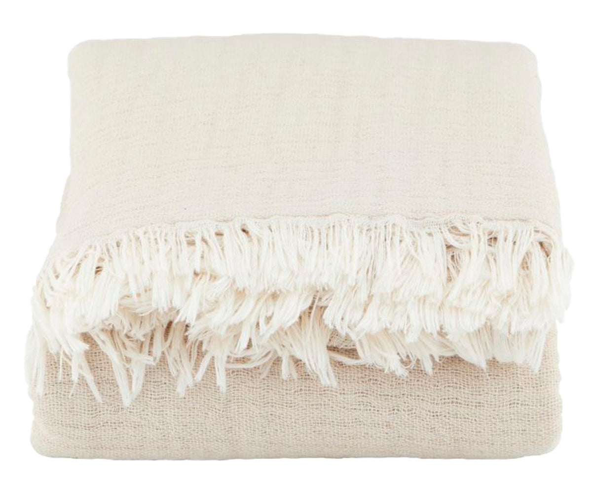 Decke, Alice in Beige präsentiert im Onlineshop von KAQTU Design AG. Wolldecke ist von House Doctor