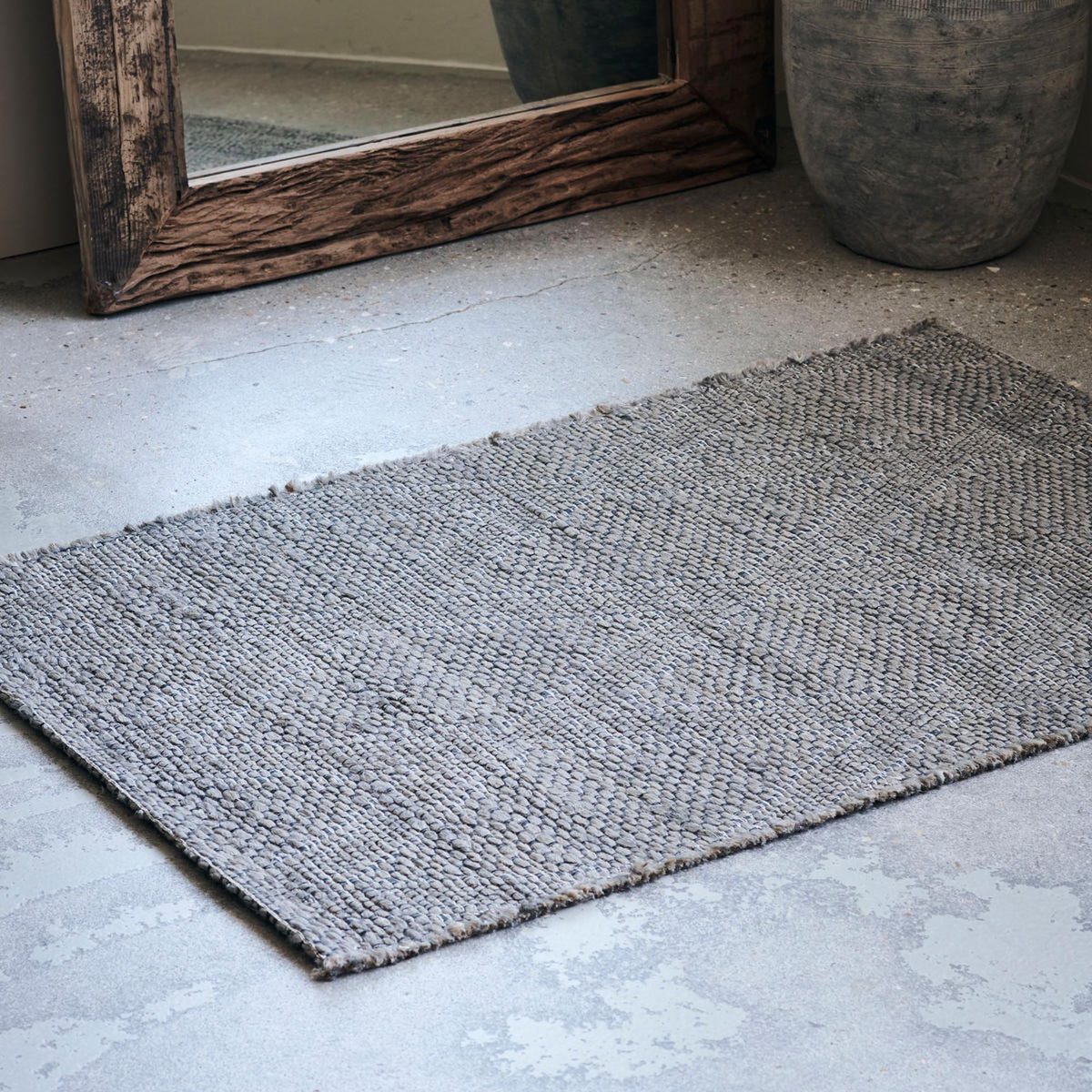 Teppich, Mara in Grau präsentiert im Onlineshop von KAQTU Design AG. Teppich ist von House Doctor