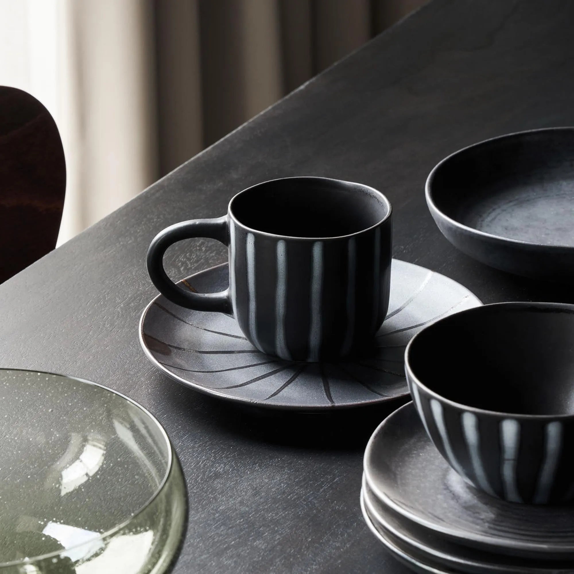Stilvolle HDLine Tasse von House Doctor in edlem Schwarz/Braun.