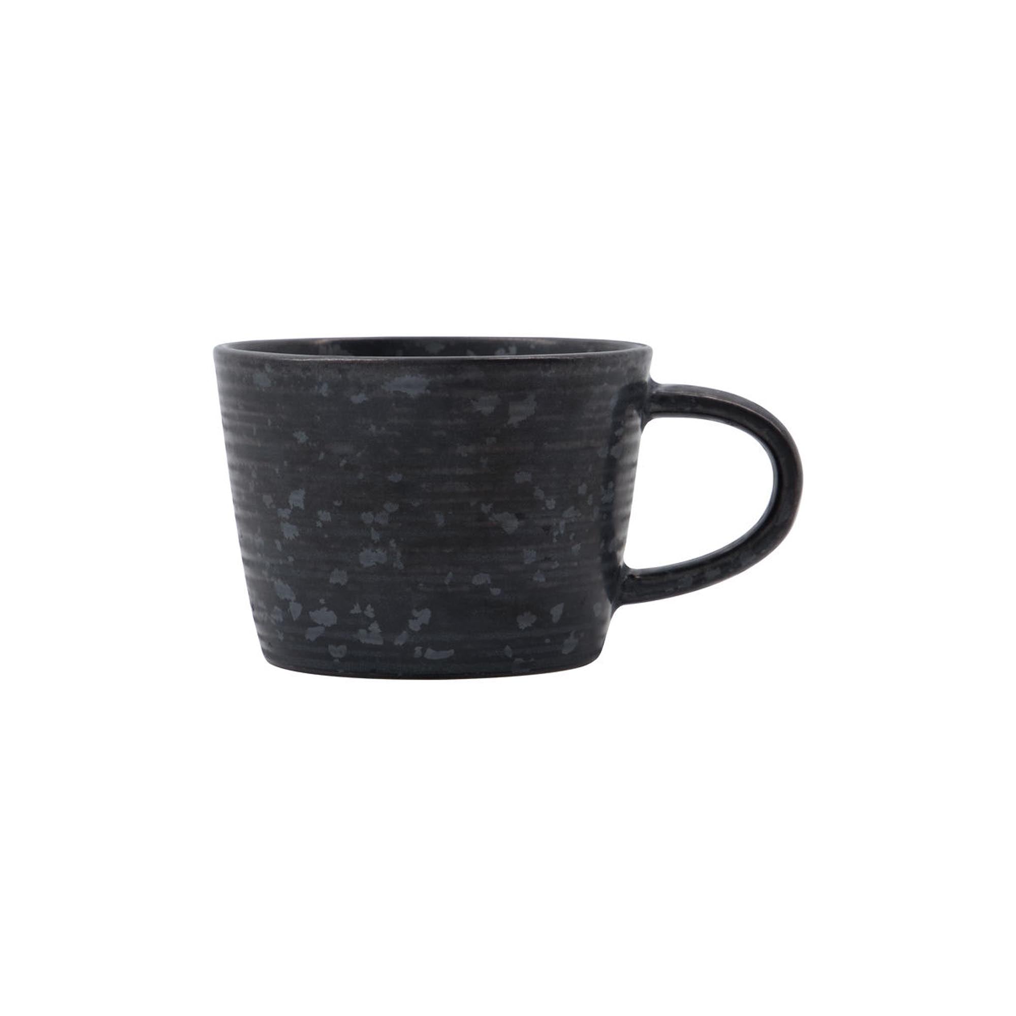 HDPion Kaffeetasse mit Untertasse, House Doctor, edel in Schwarz/Braun.