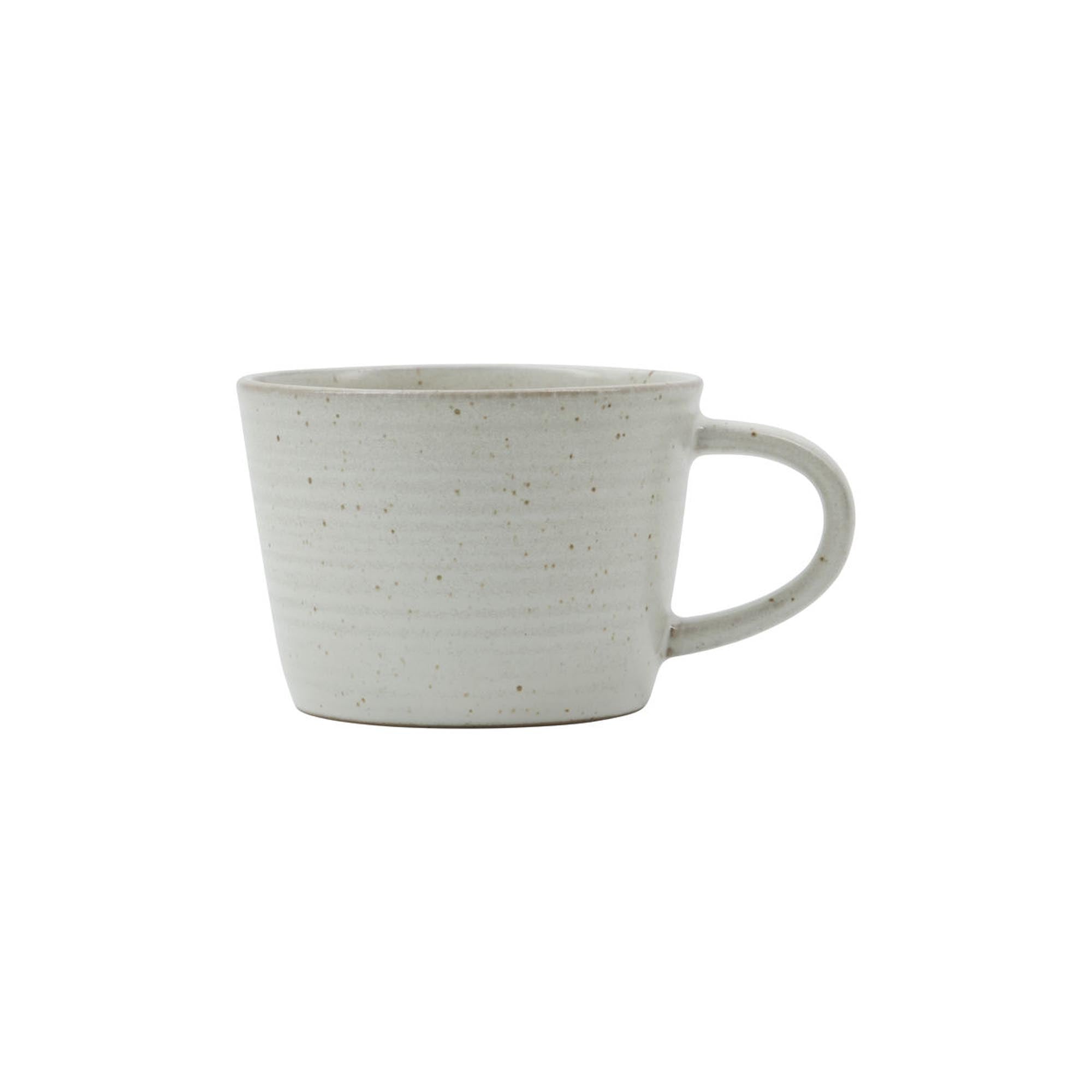 HDPion Kaffeetasse mit Untertasse, grau/weiß, von House Doctor.