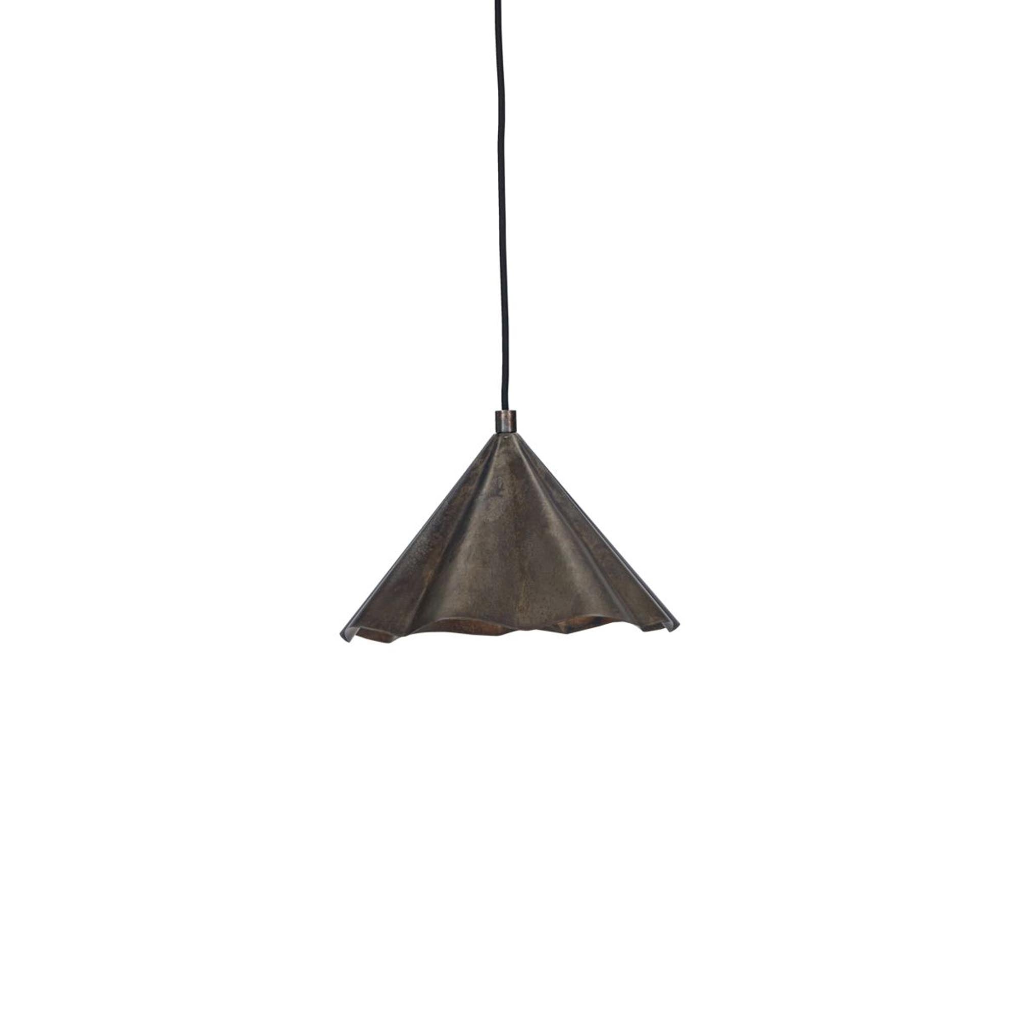 Zeitlose HDFlola Pendelleuchte in antikem Braun, ideal für stilvolle Wohnräume.