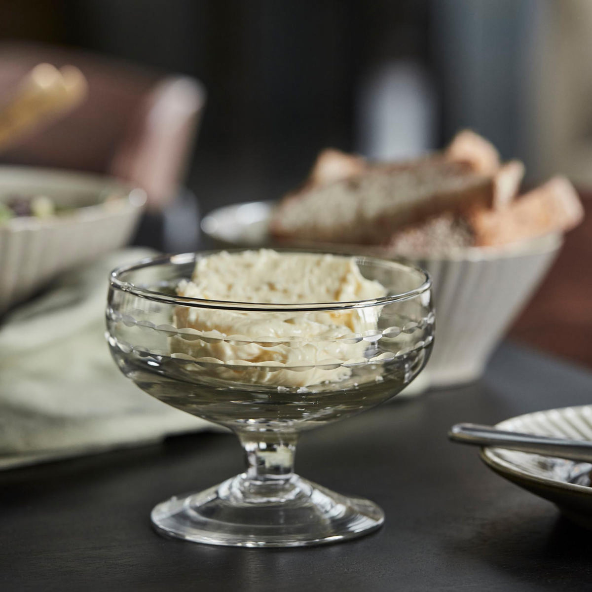 Dessertschale, HDVintage, Klar in Klar präsentiert im Onlineshop von KAQTU Design AG. Schale ist von House Doctor