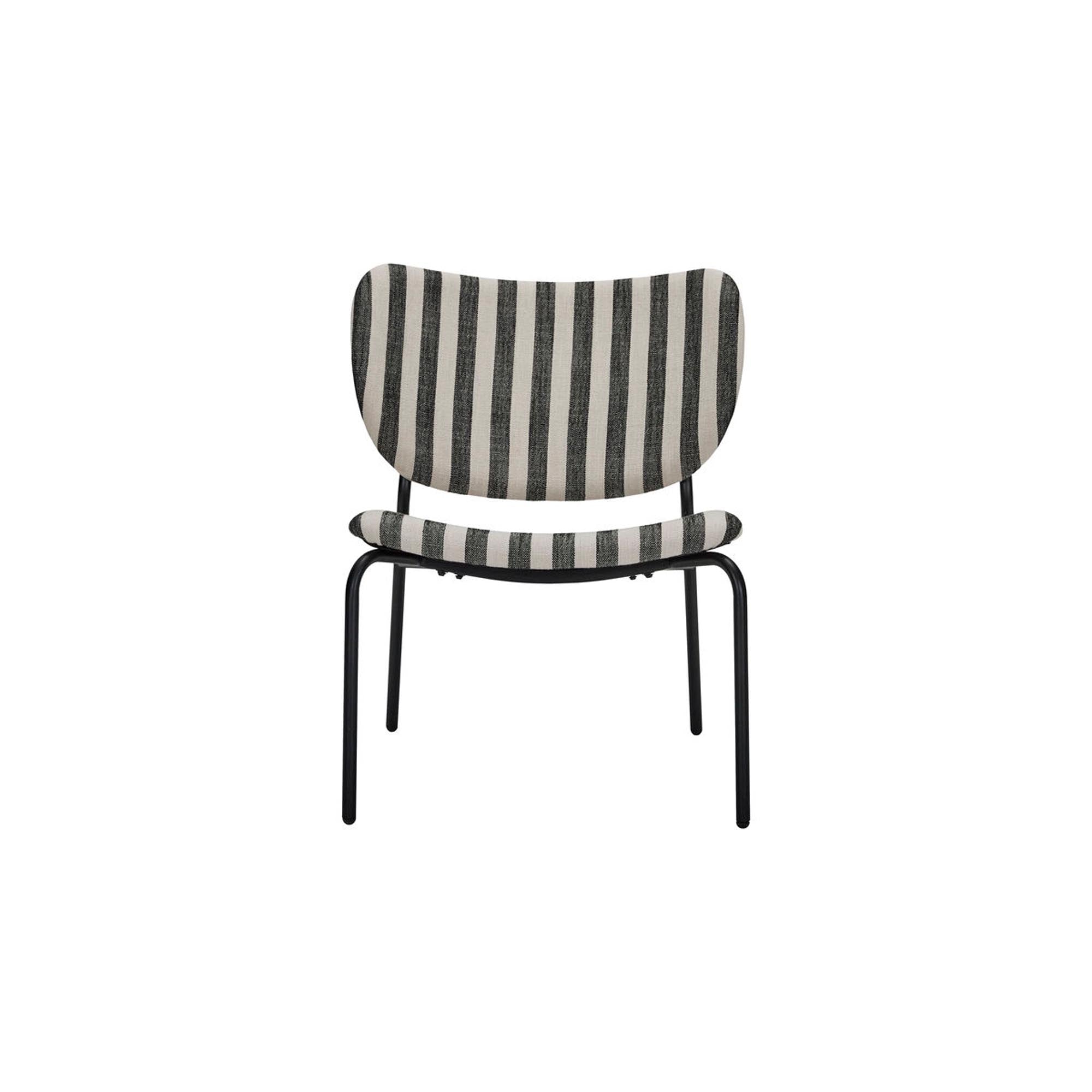 Moderner HDLonga Lounge-Sessel von House Doctor in Schwarz/Off-Weiß.