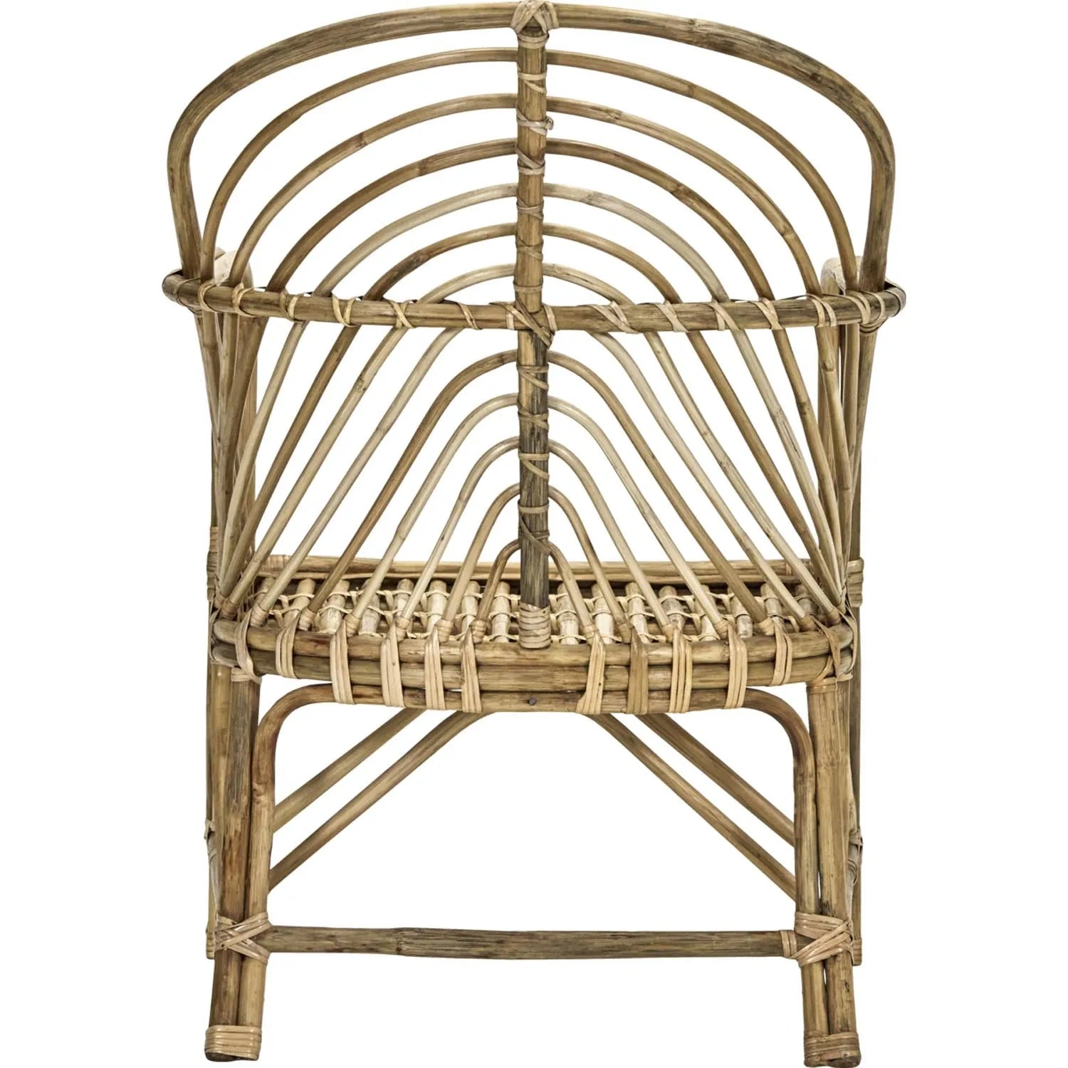 Ein stilvoller Lounge-Sessel aus Naturrohr, der Komfort und Eleganz in jeden Raum bringt.