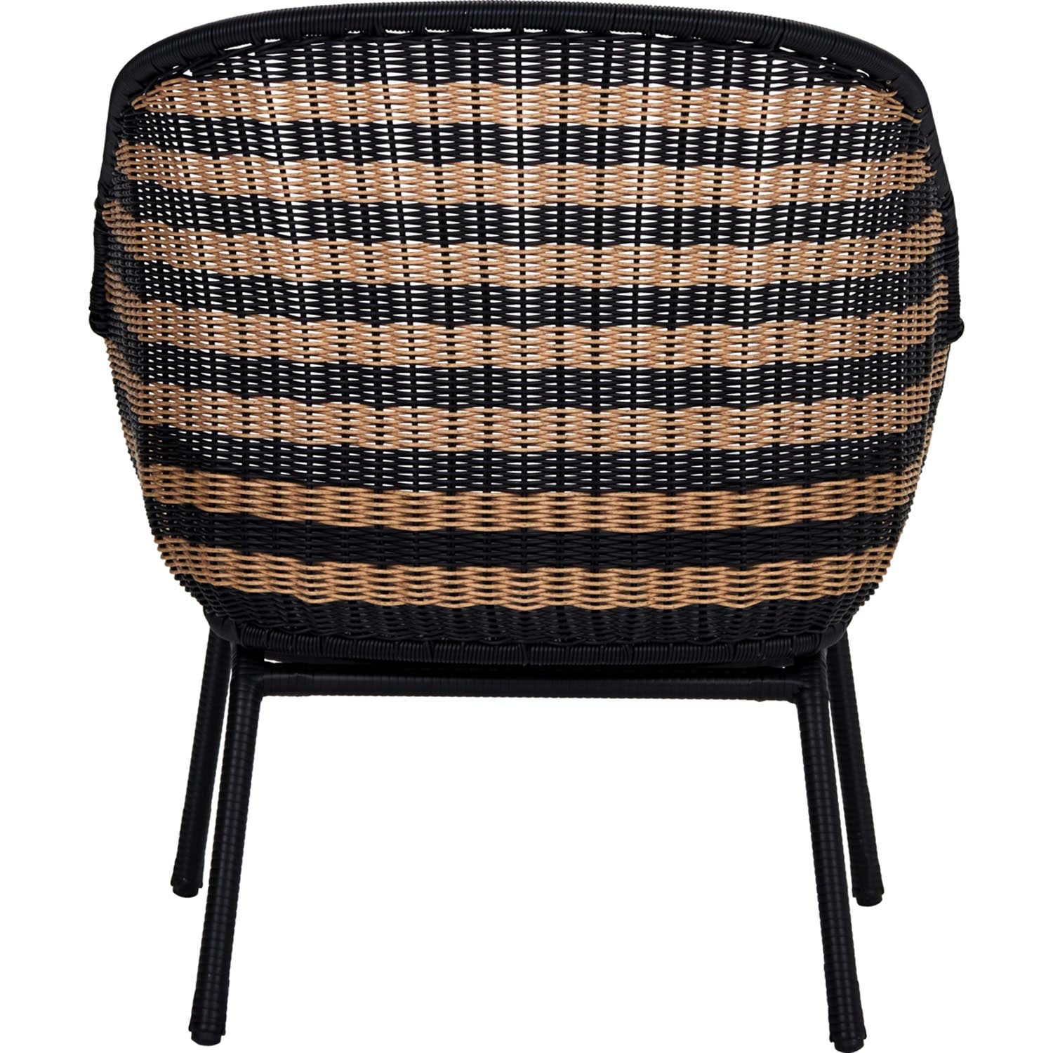 Stilvoller Lounge-Sessel HDHapur von House Doctor, aus natürlichen Materialien in Schwarz, perfekt für modernes Wohnen.