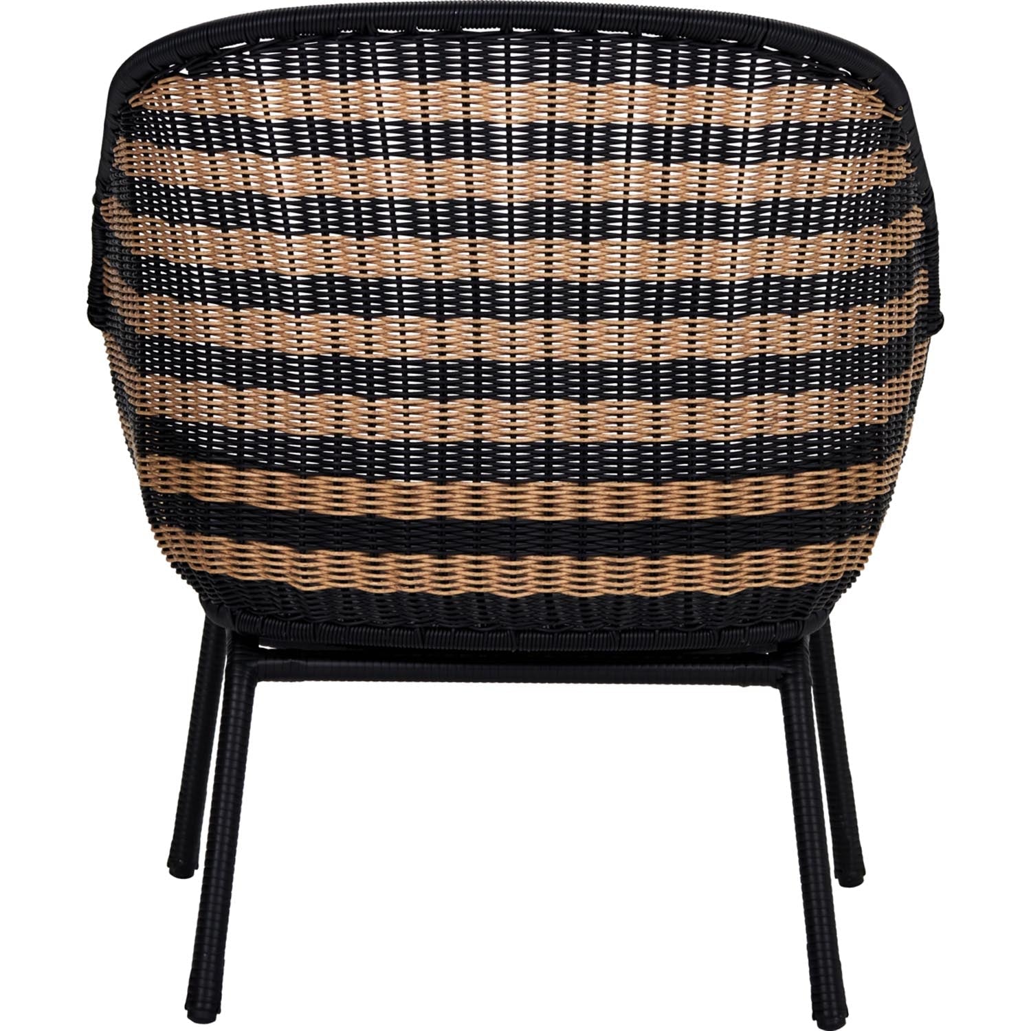 Stilvoller Lounge-Sessel HDHapur von House Doctor, aus natürlichen Materialien in Schwarz, perfekt für modernes Wohnen.
