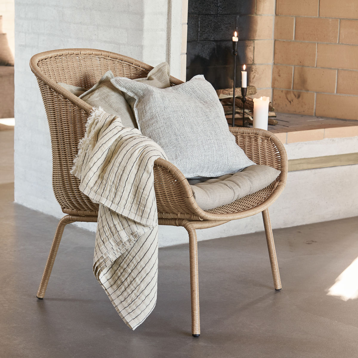 Lounge-Sessel, Hapur in Natur präsentiert im Onlineshop von KAQTU Design AG. Outdoor-Sessel,Sessel ist von House Doctor