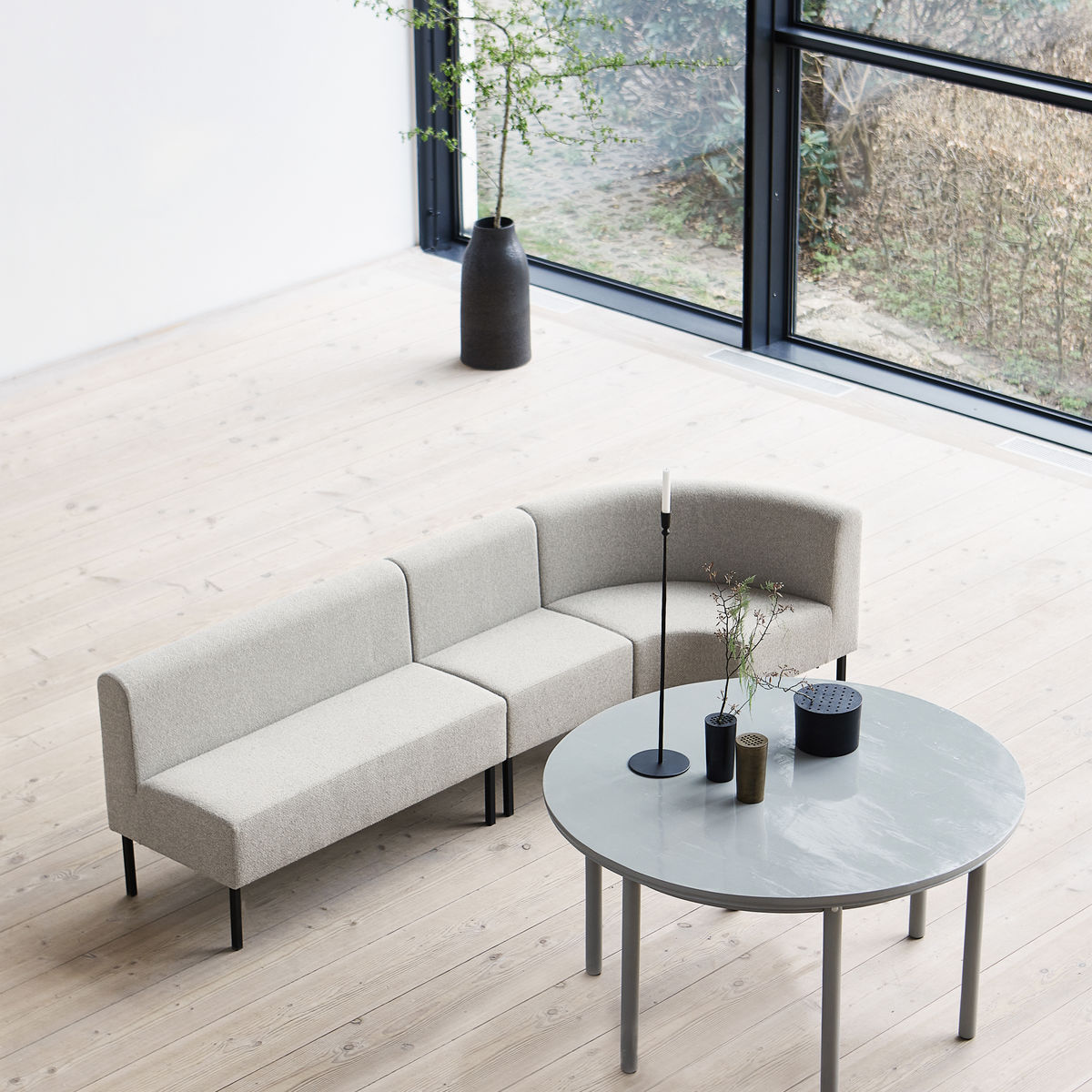 Sofa, Corner seater in Natur präsentiert im Onlineshop von KAQTU Design AG. Modulares Sofa ist von House Doctor