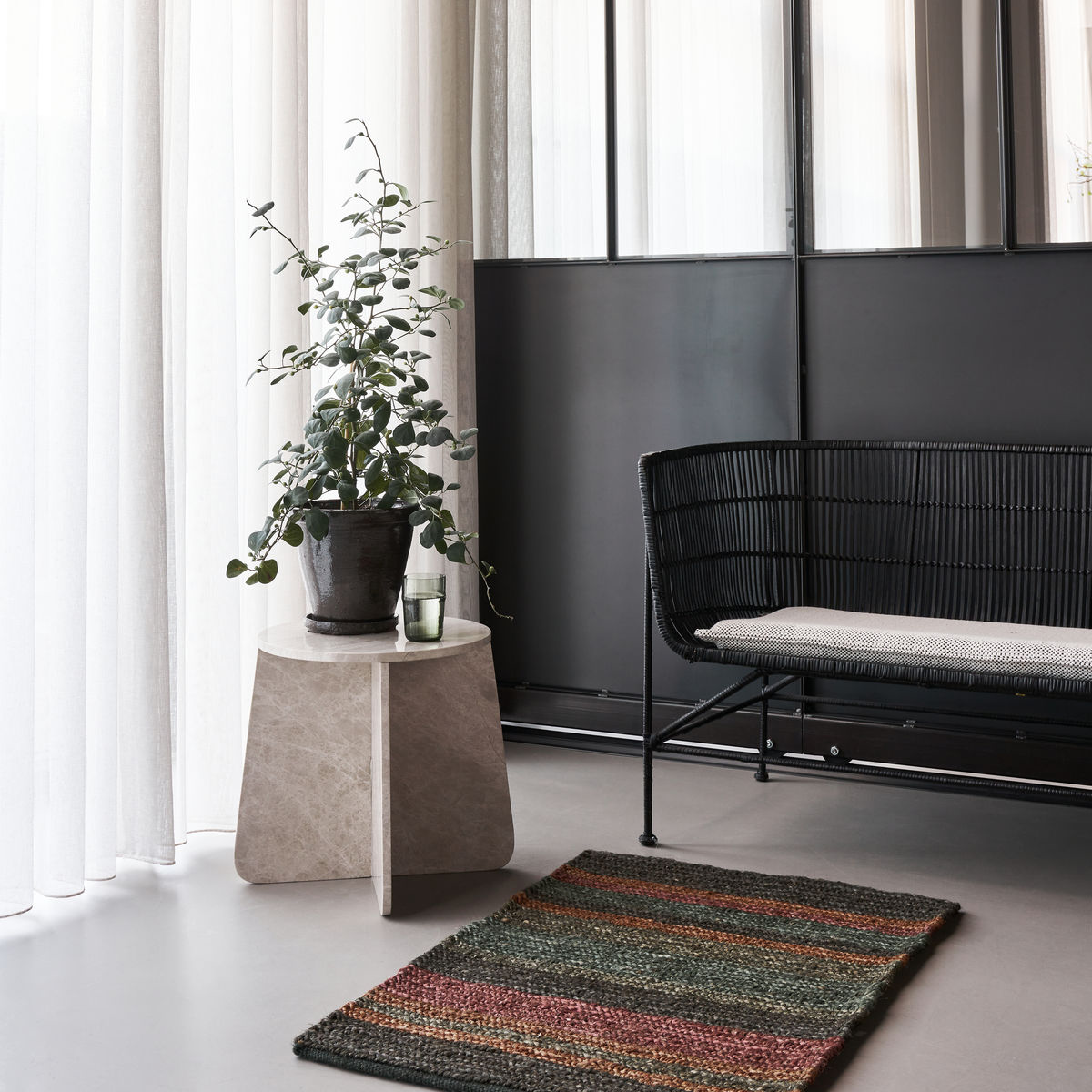 Teppich, Tori in Bunt präsentiert im Onlineshop von KAQTU Design AG. Teppich ist von House Doctor