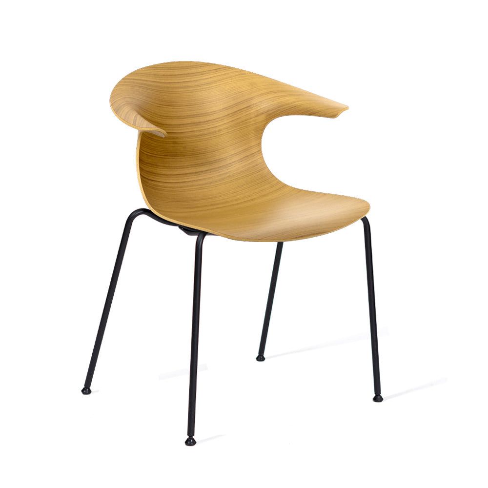 LOOP 3D WOOD 4 legs in Natur präsentiert im Onlineshop von KAQTU Design AG. Stuhl mit Armlehne ist von Infiniti Design