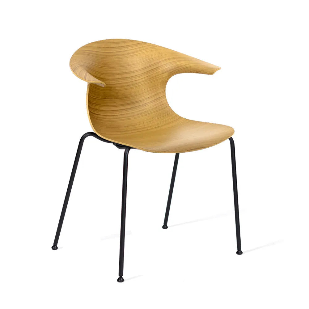 LOOP 3D WOOD 4 legs in Natur präsentiert im Onlineshop von KAQTU Design AG. Stuhl mit Armlehne ist von Infiniti Design