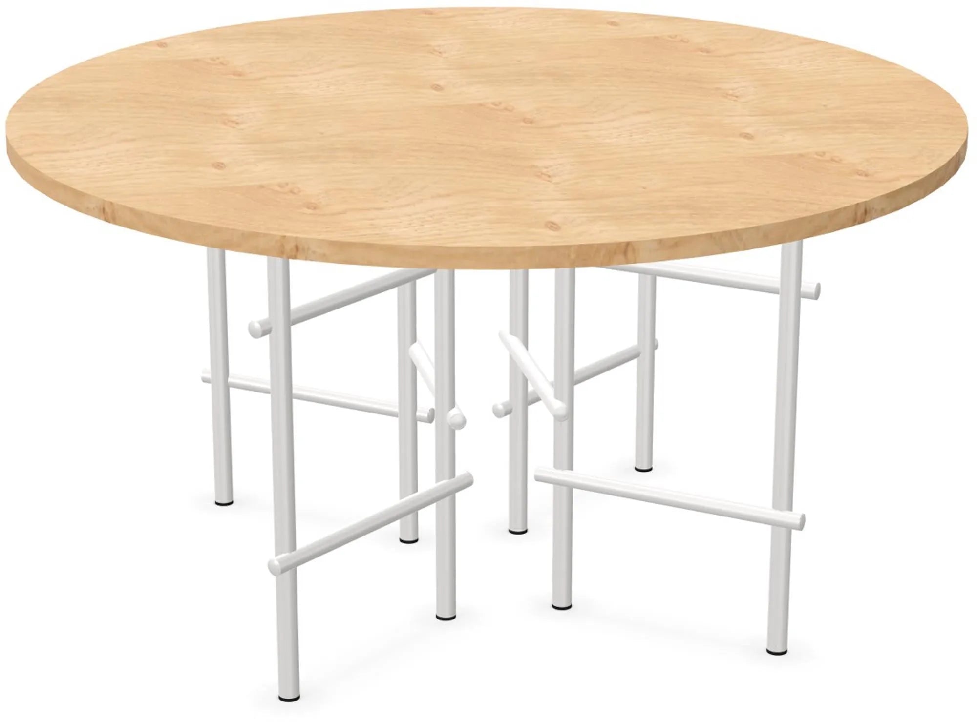 RAMI round: Zeitloser Tisch mit runder Platte von Infiniti Design.