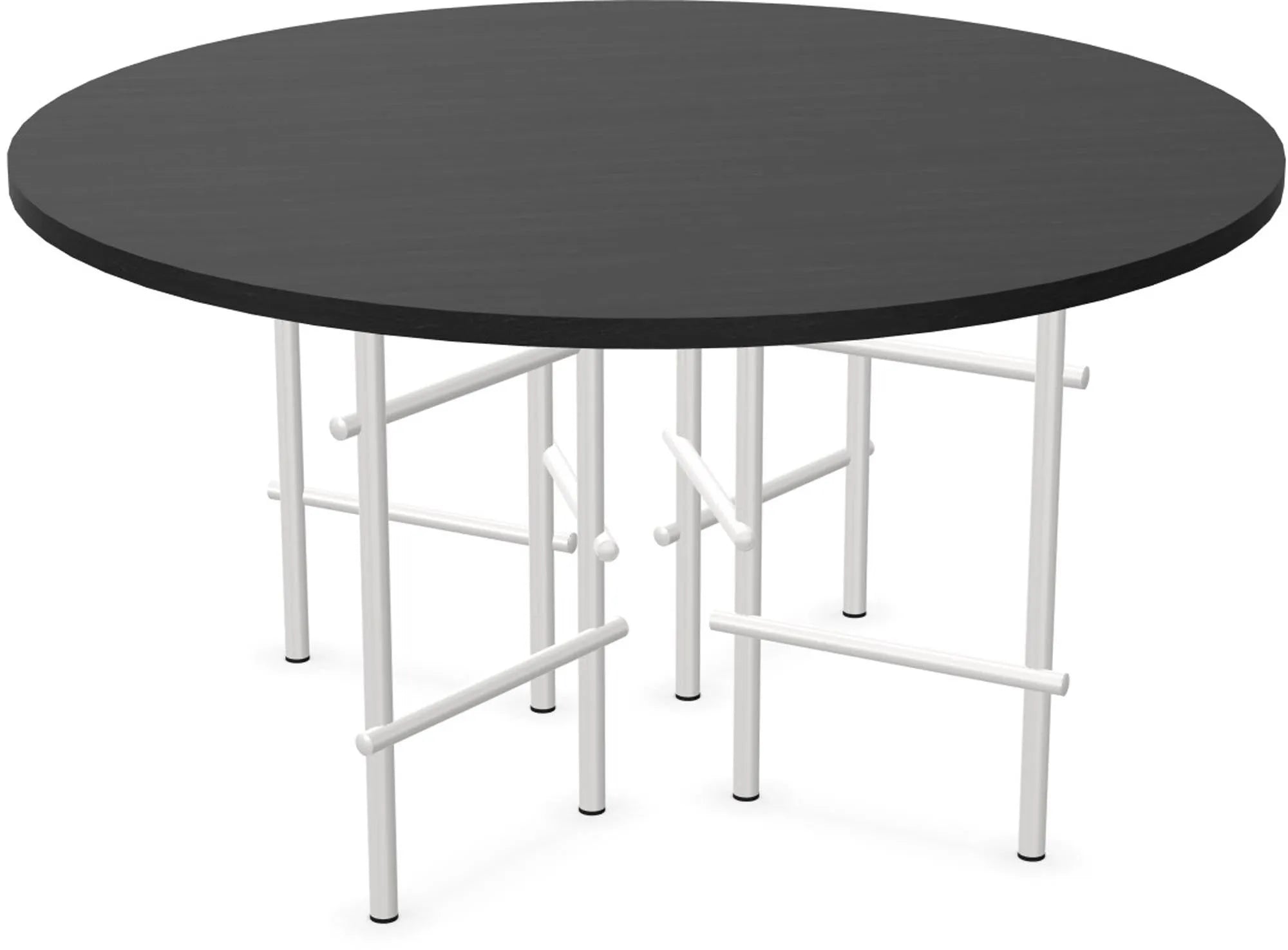 Stilvoller RAMI round Tisch von Infiniti Design mit runder Tischplatte.